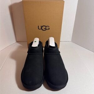 UGG Classic Black Slip-On Boots